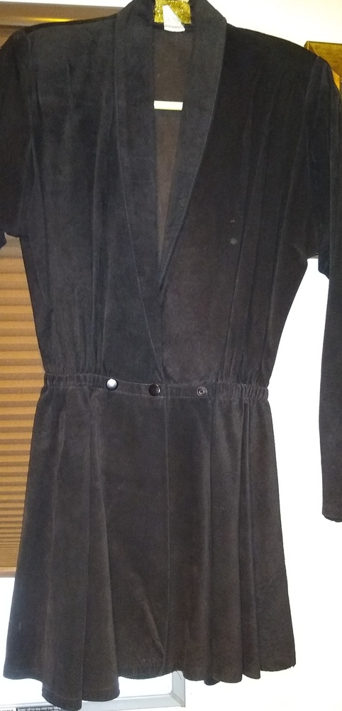 Black Suede Snap Jacket Size Small